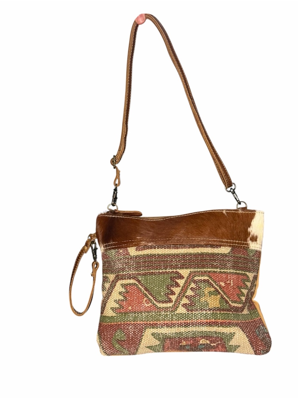 Myra Bag Hair-On Hide & Southwest Crossbody Clutch | Boho Western Purse